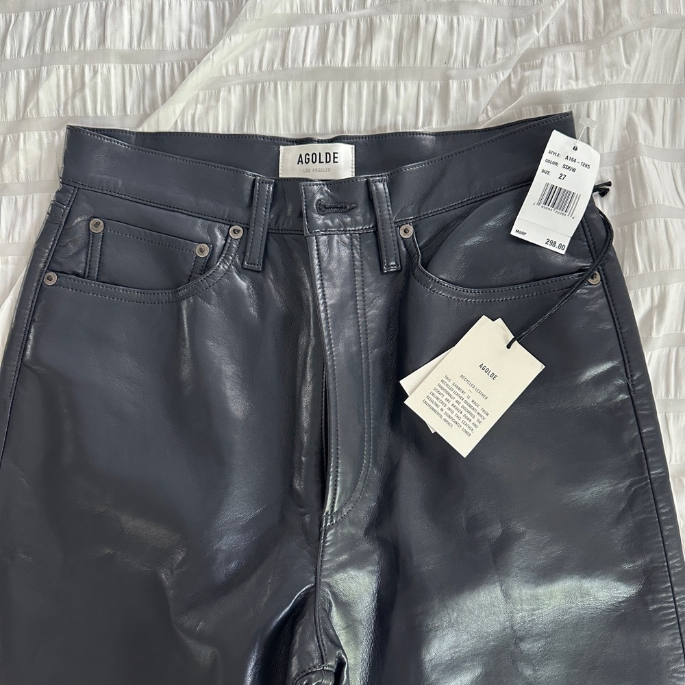 AGOLDE leather pants